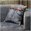 ADD TO YOUR SET: Zuo Jean Cushion Blue Denim with Front Jean