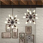 Zuo Sapphire Ceiling Lamp in Small Rust 