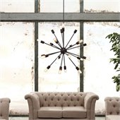 Zuo Sapphire Ceiling Lamp in Large Rust 