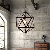 Zuo Amethyst Ceiling Lamp in Small Rust 