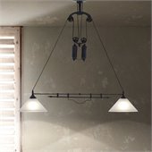 Zuo Agate Ceiling Lamp in Antique Black Gold