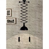 Zuo Emerald Ceiling Lamp in Antique Black Gold