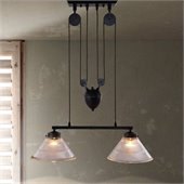Zuo Garnet Ceiling Lamp in Antique Black Gold Finish