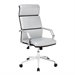 Zuo Lider Pro Faux Leather Office Chair in Silver