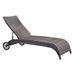 Zuo Lido Metal Patio Chaise Lounge in Brown