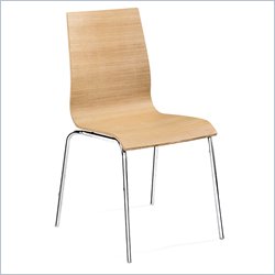 ZUO Tierra Dining Wood Side Chair in Natural Finish