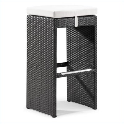 ZUO Agadir Outdoor Synthetic Weave Dining Single Bench in Espresso