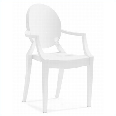 Zuo Anime Acrylic Chair in White