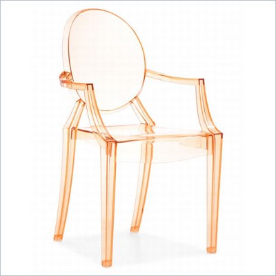 Zuo Anime Acrylic Chair in Transparent Orange