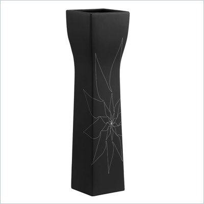 Zuo Barbara Vase Large in Black