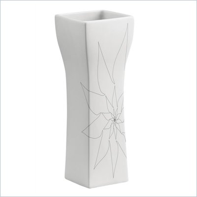 Zuo Barbara Vase Small in White