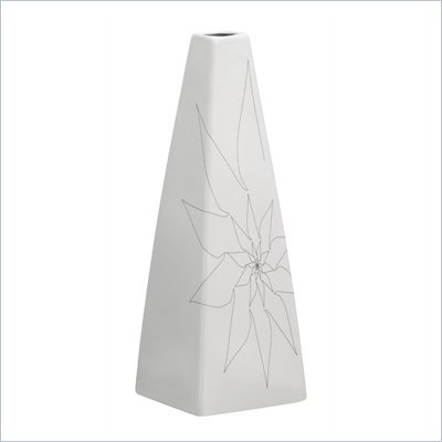 Zuo Beatrice Triangular Vase Large in White