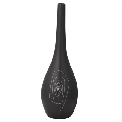 Zuo Belinda Round Vase Small in Black