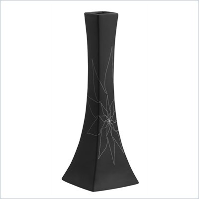 Zuo Bethany Long Vase Large in Black