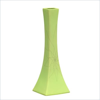 Zuo Bethany Long Vase Large in Green