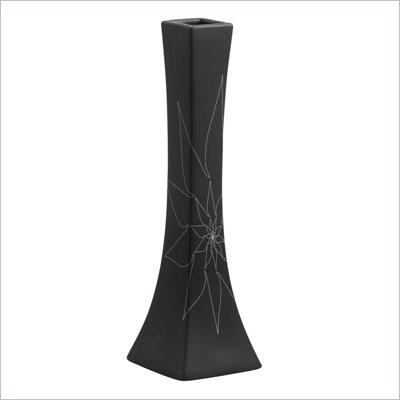Zuo Bethany Long Vase Medium in Black