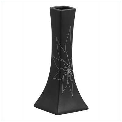 Zuo Bethany Long Vase Small in Black