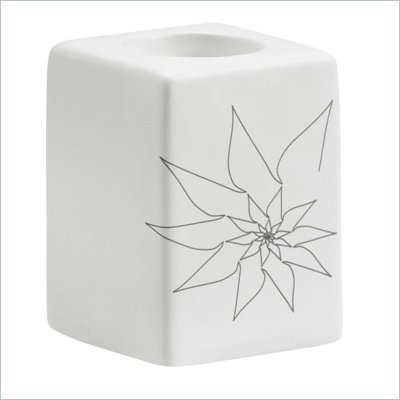 Zuo Blair Single Candle Holder in White