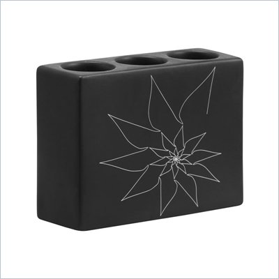 Zuo Blair Triple Candle Holder in Black
