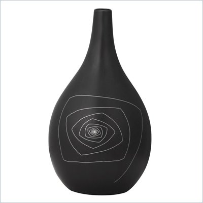 Zuo Blaise Round Vase Large in Black