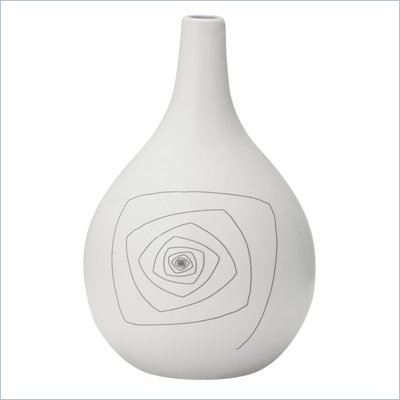 Zuo Blaise Round Vase Small in White