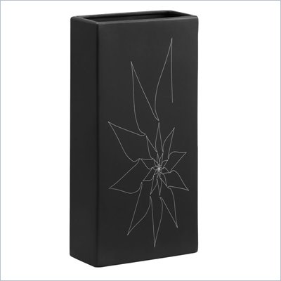 Zuo Blithe Rectangular Vase Large in Black