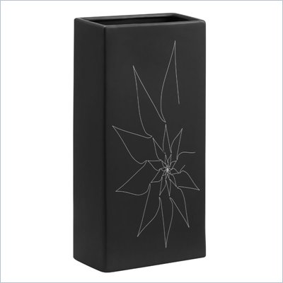Zuo Blithe Rectangular Vase Medium in Black