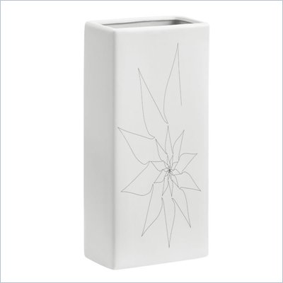 Zuo Blithe Rectangular Vase Medium in White