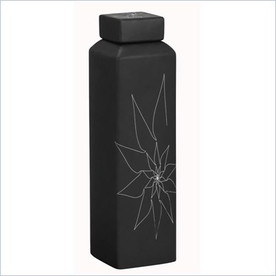 Zuo Bonnie Rectangular Vase Large in Black
