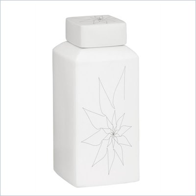 Zuo Bonnie Rectangular Vase Small in White
