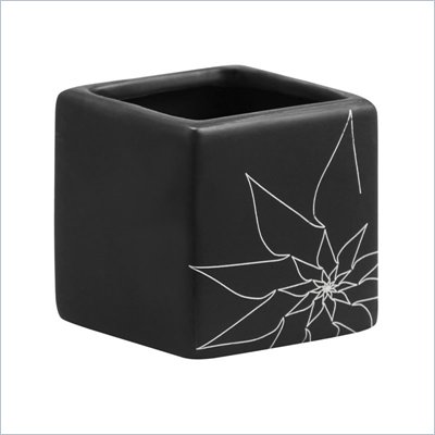 Zuo Brenda Square Vase Small in Black