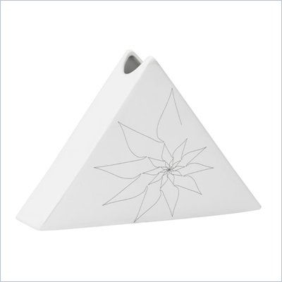 Zuo Bridget Triangular Vase Large in White