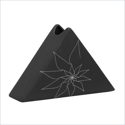 Zuo Bridget Triangular Vase Small in Black