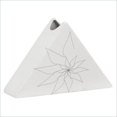 Zuo Bridget Triangular Vase Small in White