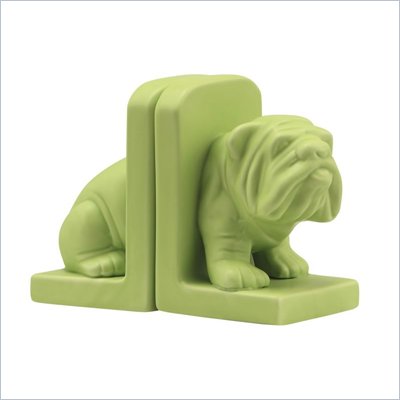Zuo Bulldog Bookend in Green