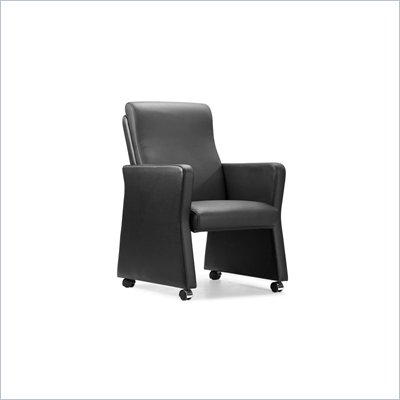 Zuo Burlarm Chair in Black 