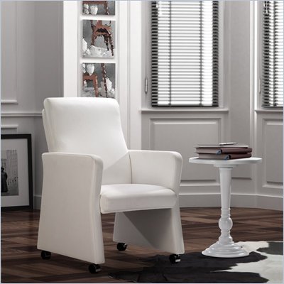 Zuo Burlarm Chair in White 