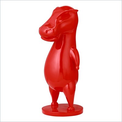 Zuo Calf Sculpture in Red