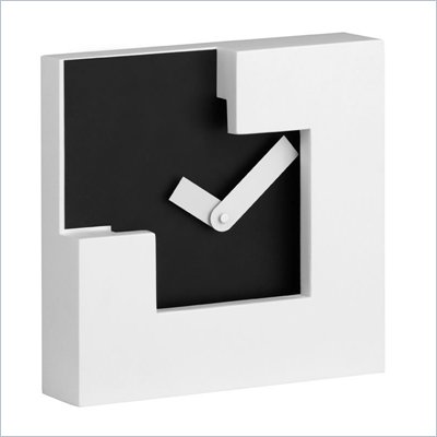 Zuo Chira Table Clock in White and Black