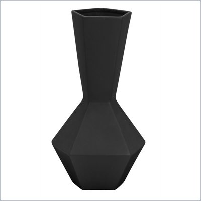 Zuo Corinthian Vase in Black