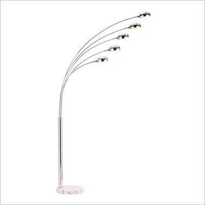 Zuo Cosmic Floor Lamp in Chrome