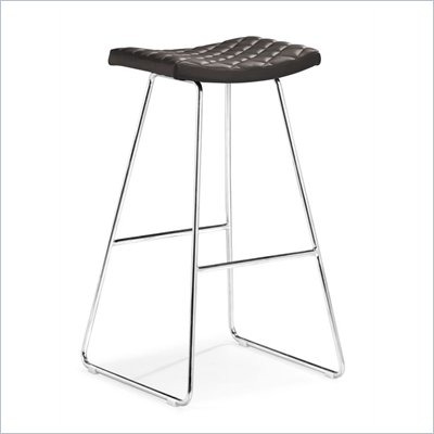 Zuo Crescent Barstool in Espresso