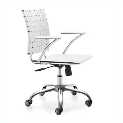 Zuo Criss Cross Office Chair White