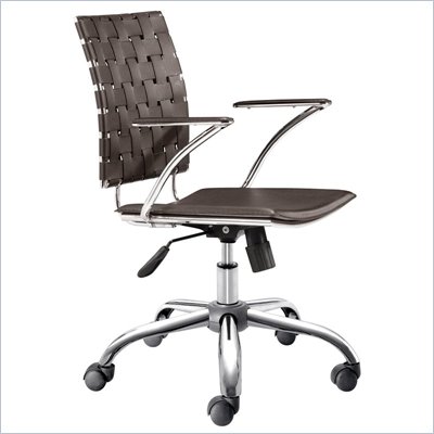 Zuo Criss Cross Office Chair Espresso