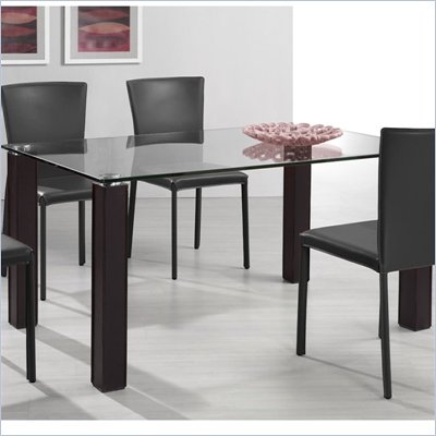 Zuo Flag Casual Dining Table with Glass Top