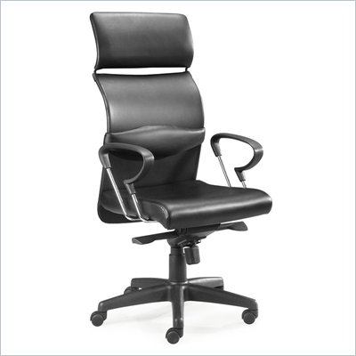 Zuo Eco Office Chair Black Leatherette
