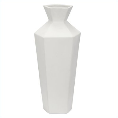Zuo Ionic Vase in White