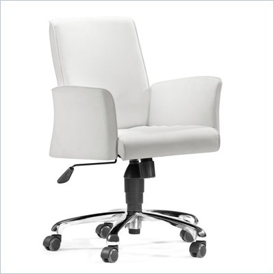 Zuo Metro Office Chair in White 