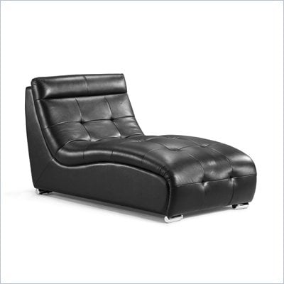 Zuo Object Sofa Chaise in Black 