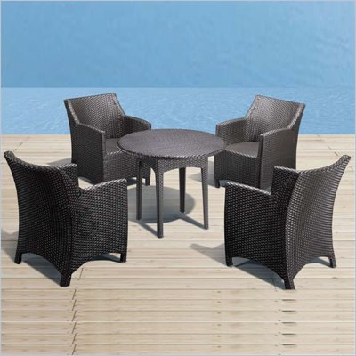 Zuo Mykonos Table and Chair Set